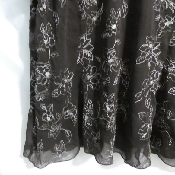 ENCORE | size 22 | Brown Floral Blouse - Picture 12 of 14